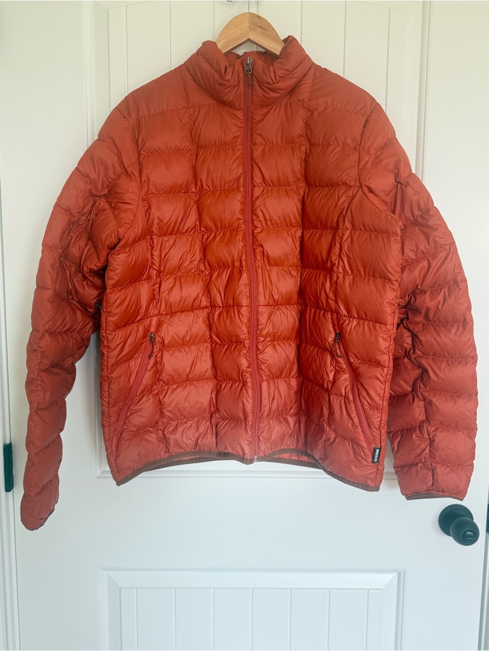 REI Co-op 650 Down Jacket 2.0 Rust Orange Puffer Packable Insulated Lightweight
